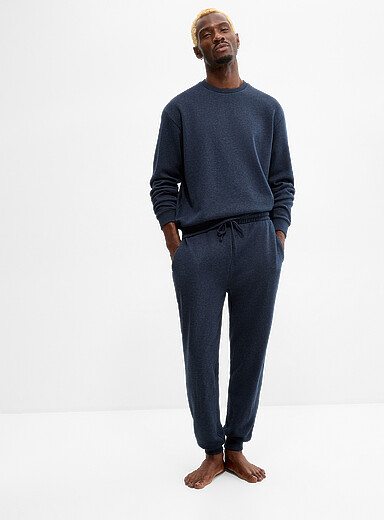 Le 31: Le jogger envers polaire Bleu marine - Bleu nuit pour homme