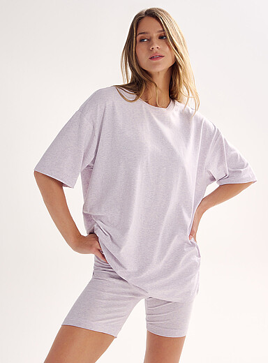 Miiyu Lilacs Loose comfort T-shirt for women