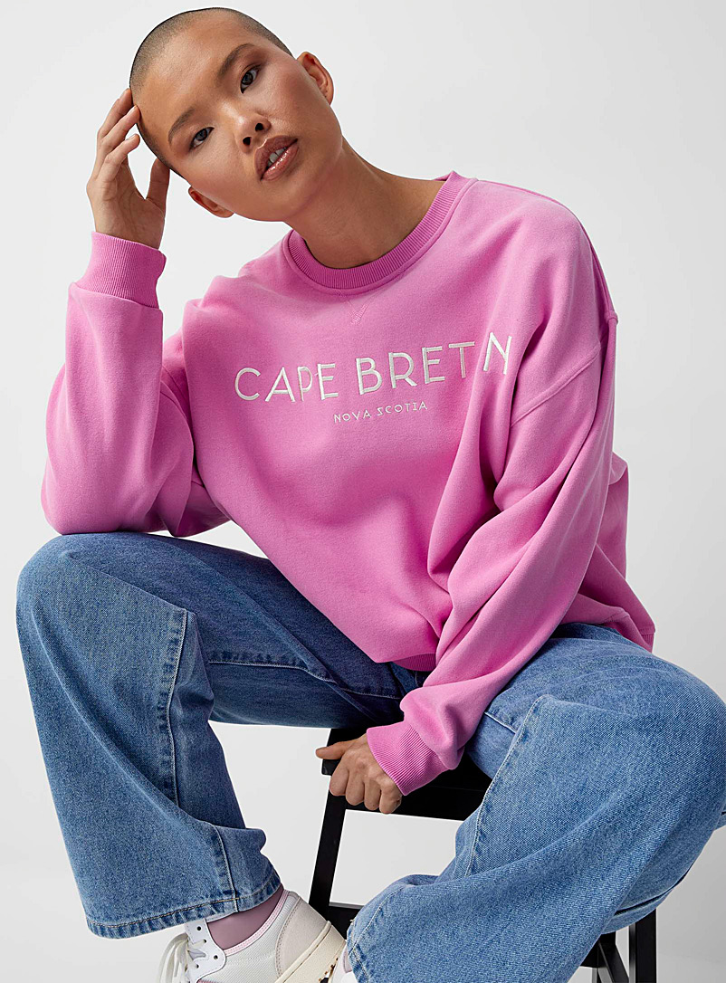 Popular destination loose sweatshirt 