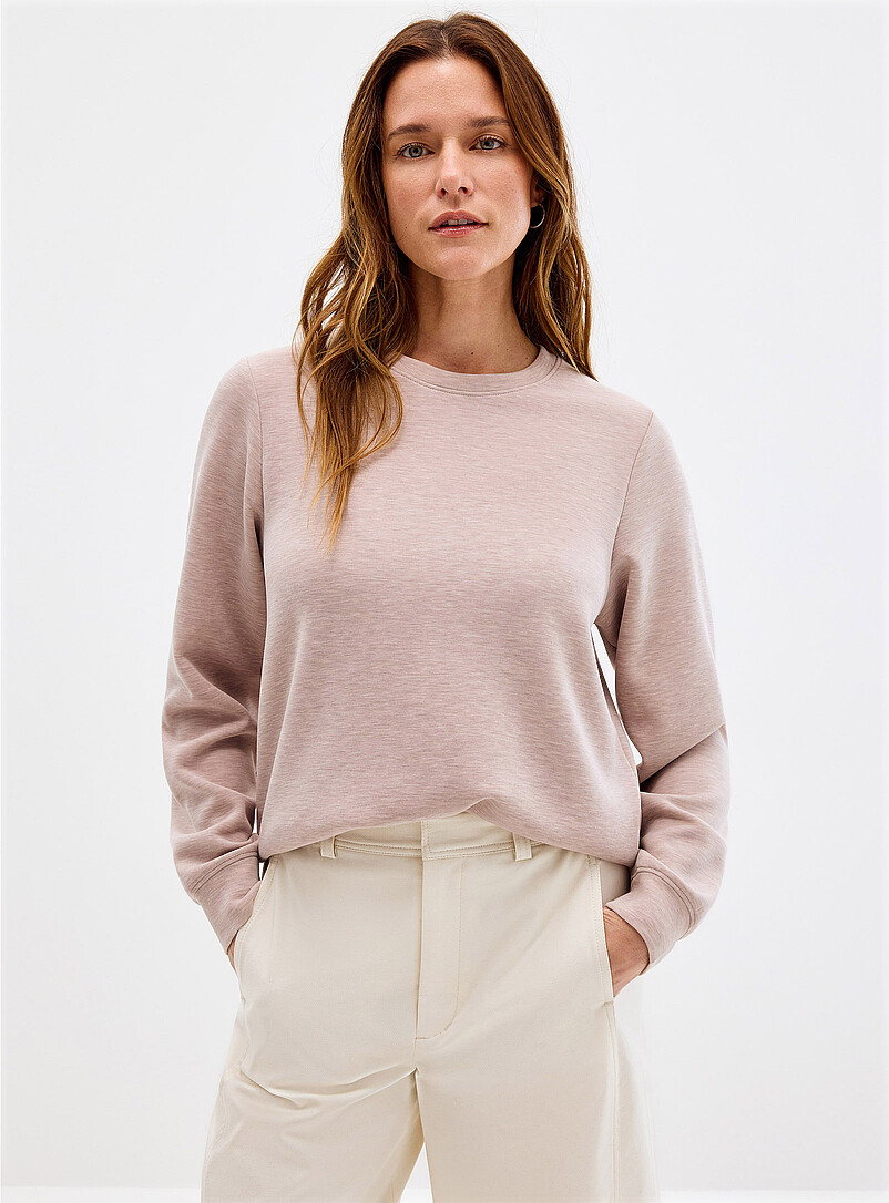 Peachskin Crew-Neck Sweatshirt