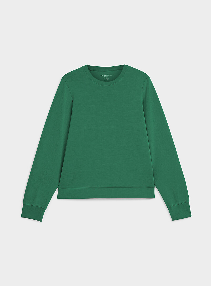 Peachskin Crew-Neck Sweatshirt