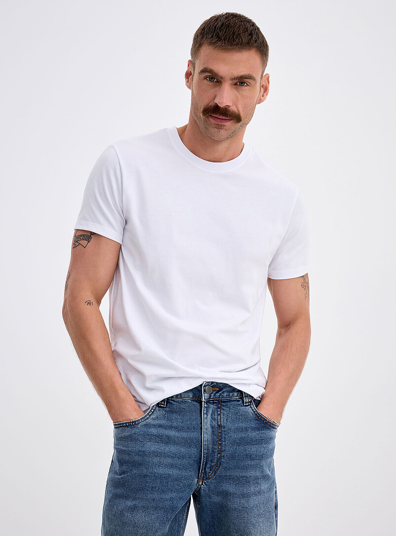 Soft Stretch Jersey T-Shirt Muscle Fit