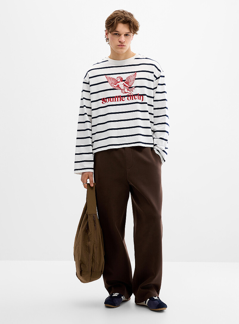 Double-Knit Wide-Leg Pant Djab 101 Loose Fit