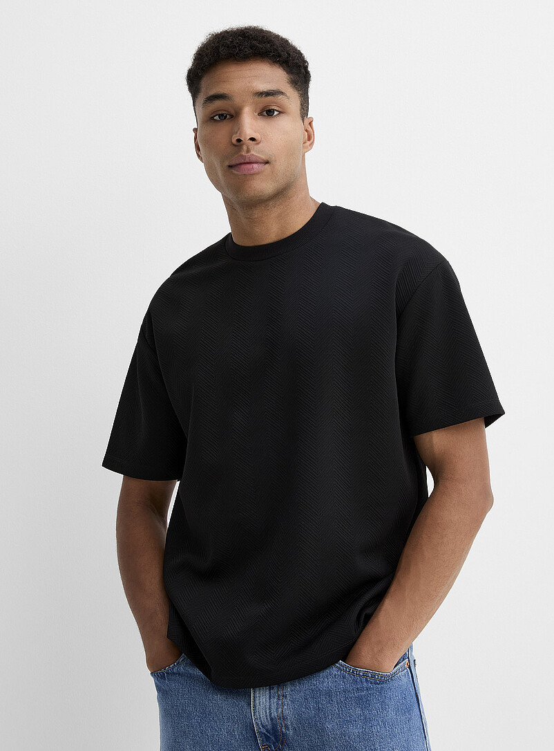 Embossed geo T-shirt product image (primary)