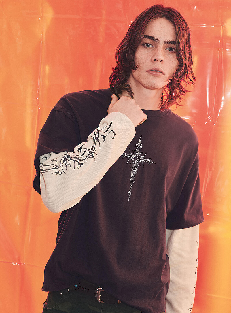 Gothic print fooler T-shirt Oversized fit product image (primary)