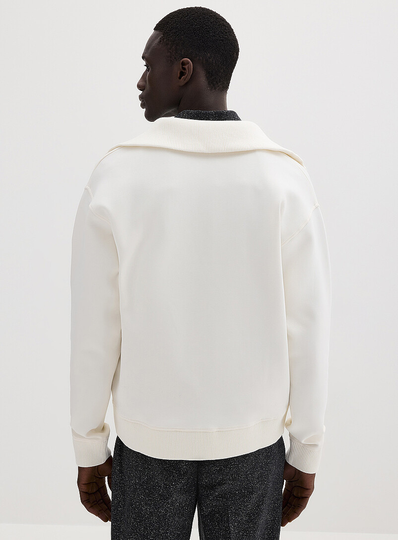Zipped funnel-neck sweatshirt Comfort fit product image 3