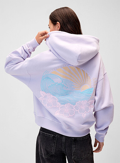 Back-print loose hooded sweatshirt product image 2