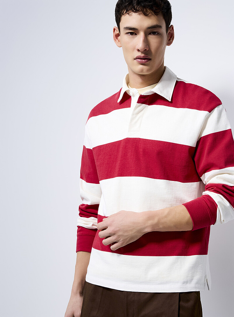 Club-Stripe Rugby Polo
