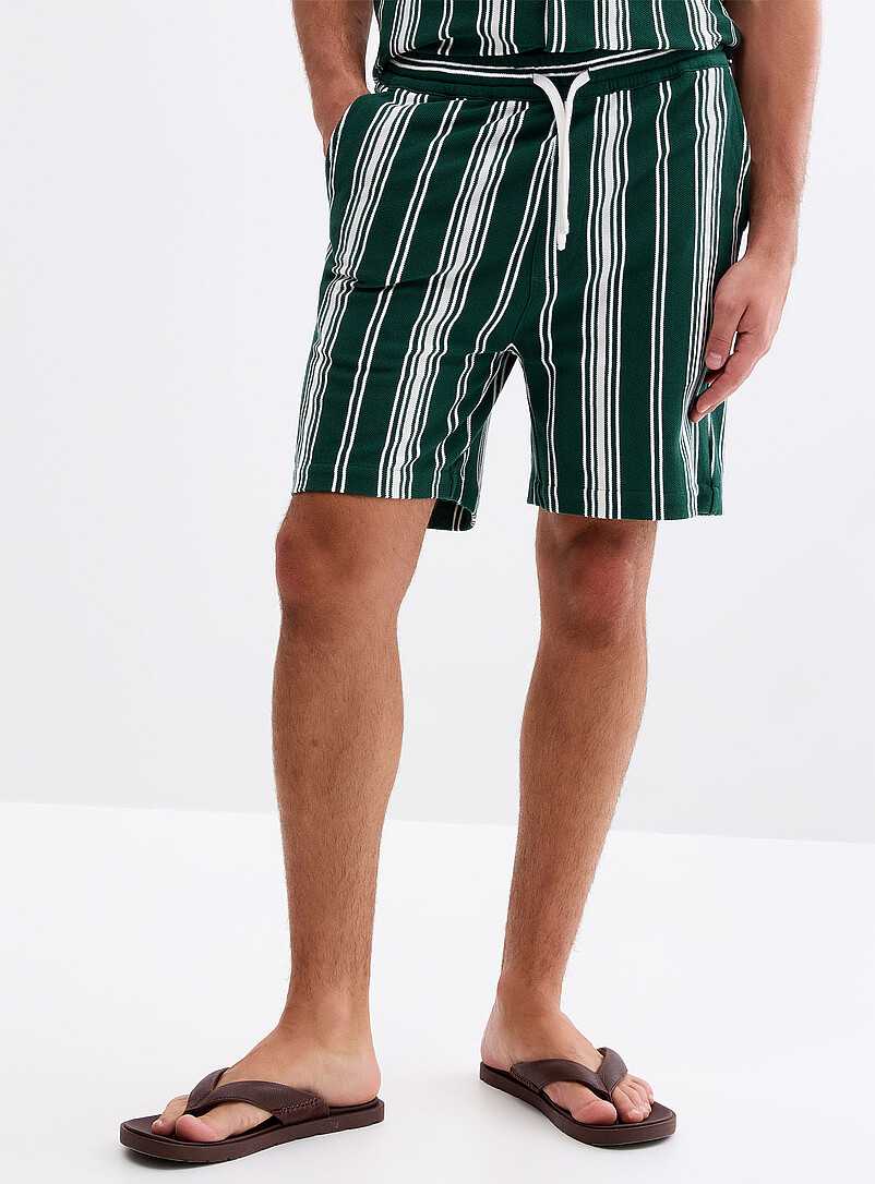 Striped knit short Inseam: 7" (18 cm) product image 2