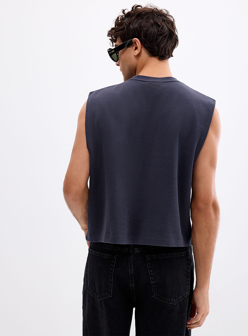 Cropped ribbed muscle tee product image 3