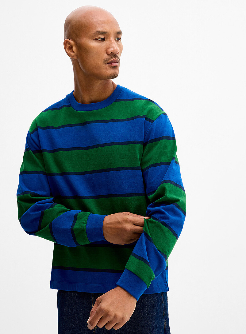 Preppy stripe T-shirt product image (primary)