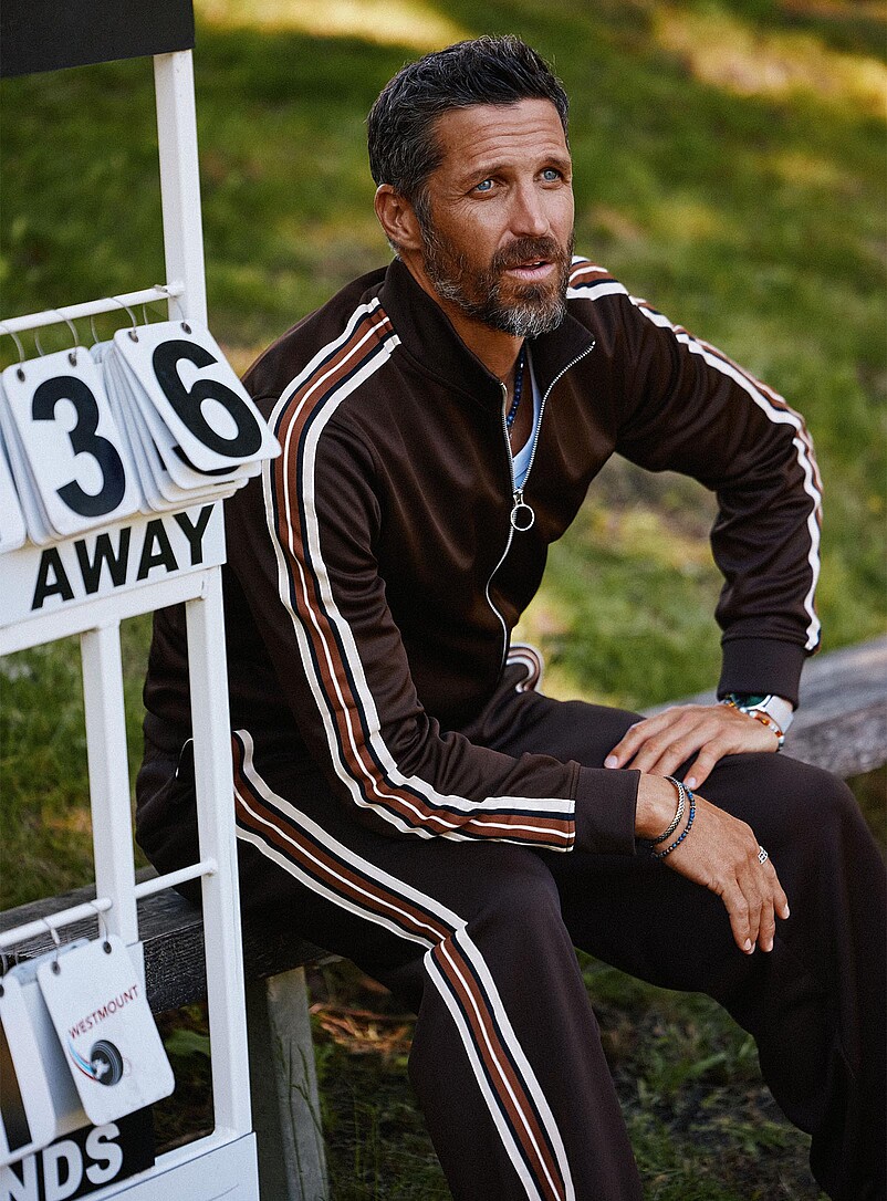 Preppy retro track jacket product image (primary)