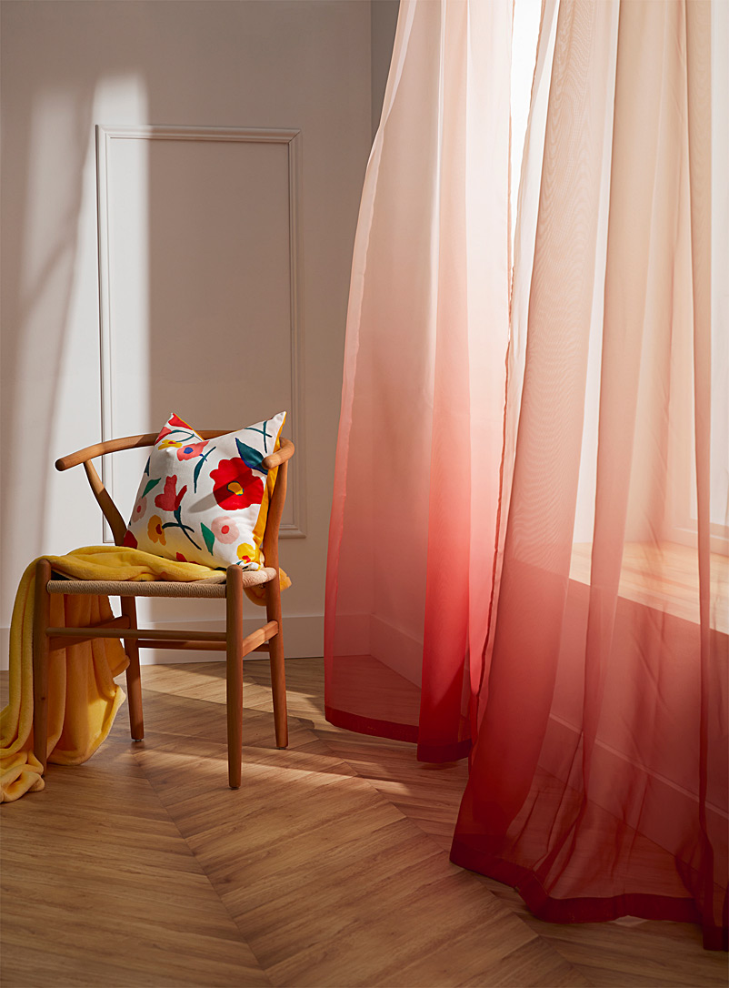 Simons Maison Pink Colourful airy sheer curtain 135 x 220 cm