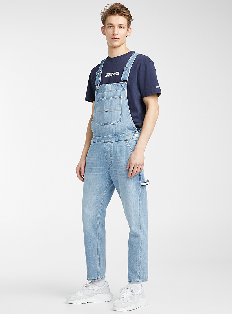 blue jean overalls mens