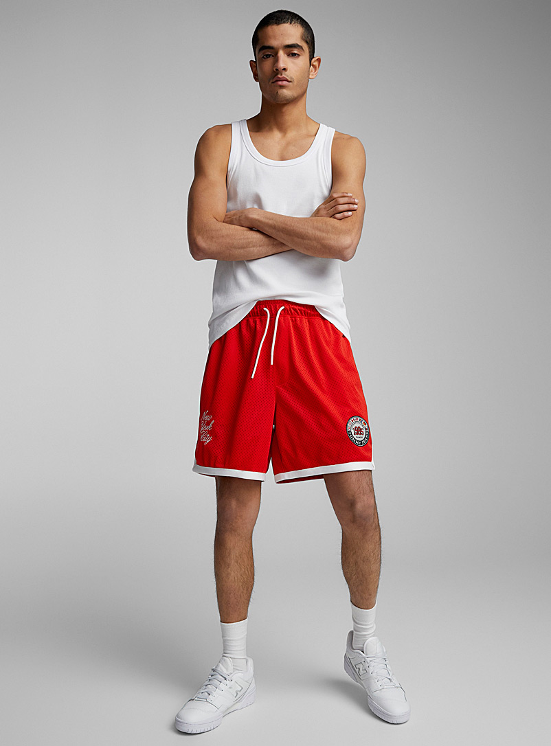 Tommy Hilfiger: Le bermuda de basketball Rouge pour homme