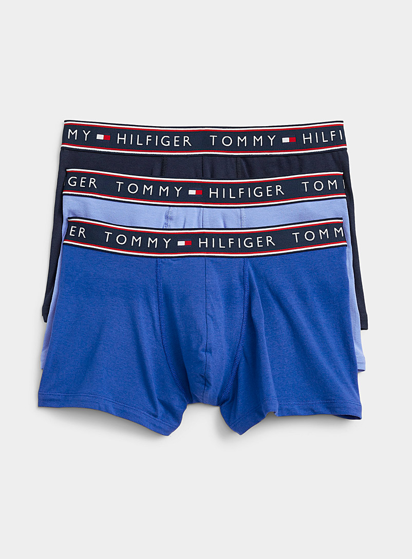 Tommy Hilfiger Patterned Blue Blue trunks 3-pack for men