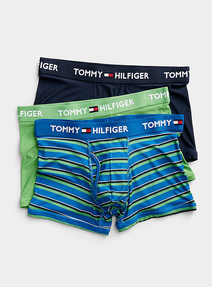 Tommy Hilfiger Logo Trunks 3 Pack In Multi