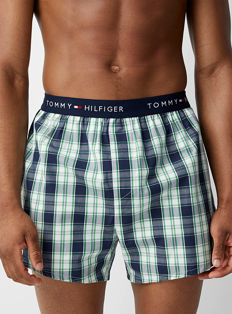 Logo-waist patterned poplin boxer brief | Tommy Hilfiger | Shop Men's Loose  Trunks u0026 Boxer Shorts | Simons