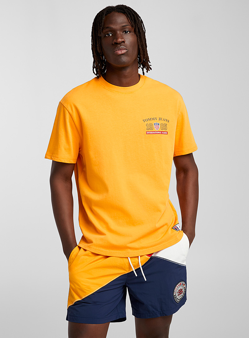 Tommy Hilfiger Golden Yellow Flag logo T-shirt for men