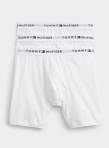 Tommy Hilfiger Cotton Classics Trunks 3-Pack Boxer Underwear for Men,  Cotton Knit and Pullover Style Gray Heather SM One Size at  Men's  Clothing store