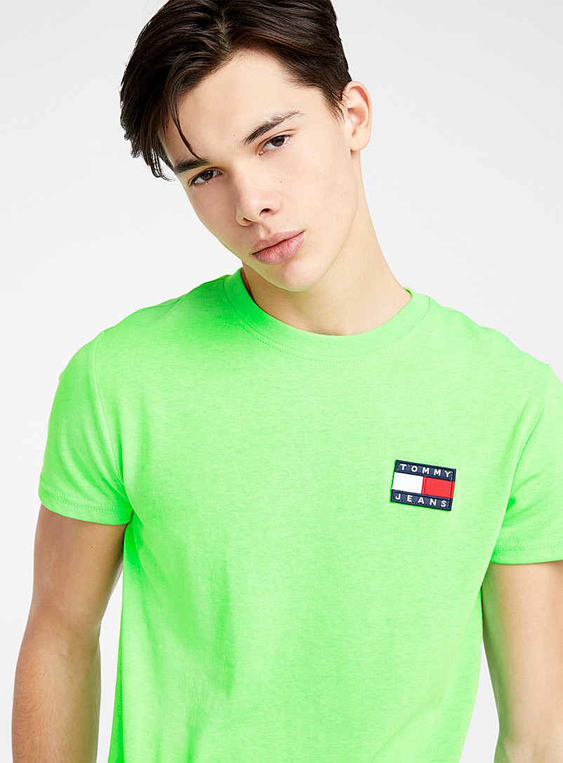 lime green tommy hilfiger shirt
