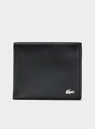 Small metallic logo wallet