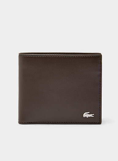 Small metallic logo wallet