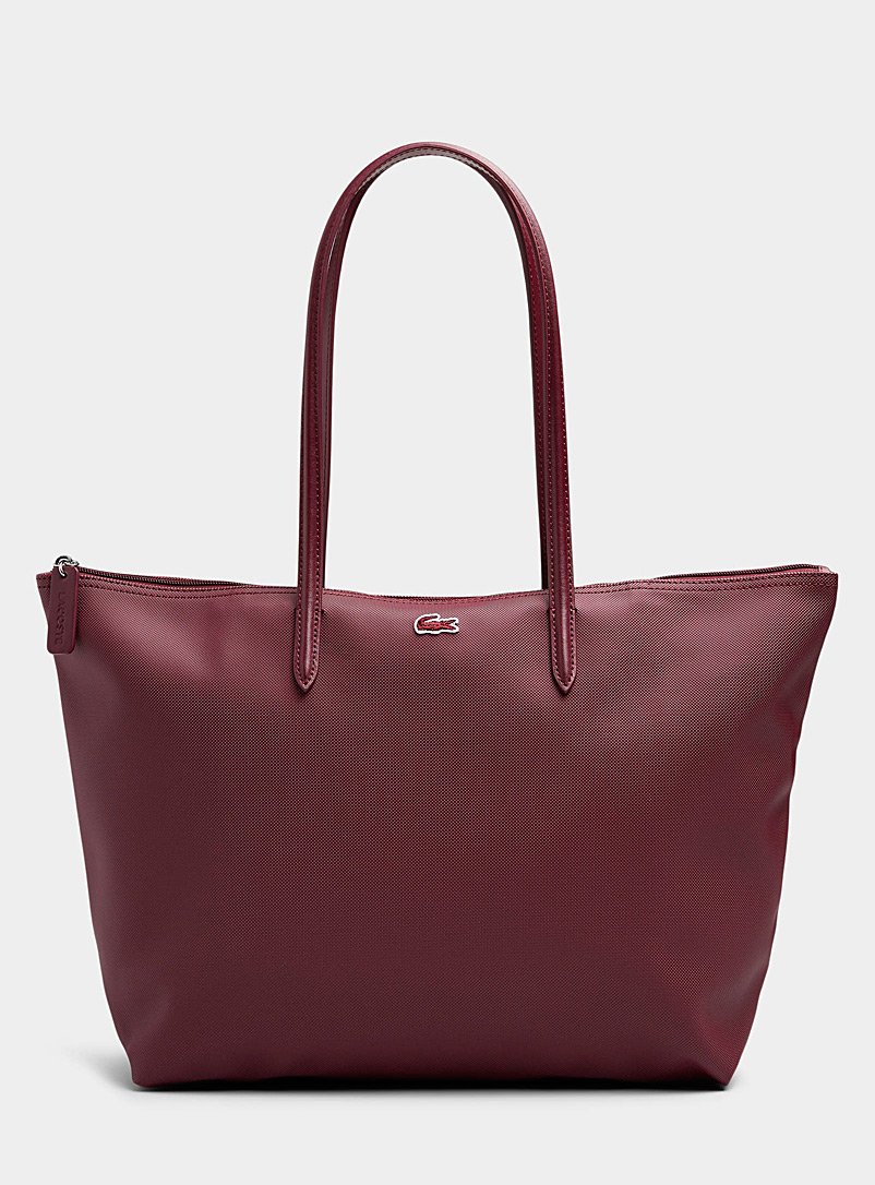 Lacoste Ruby Red Concept zip tote for women