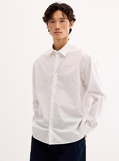 La chemise ray&eacute;e Tennis Man <b>Coupe relaxe</b>