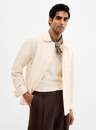 Utility linen <i>shacket</i>