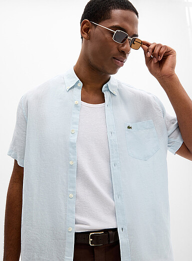 La chemise pur lin &eacute;pur&eacute;e <b>Coupe r&eacute;guli&egrave;re</b>