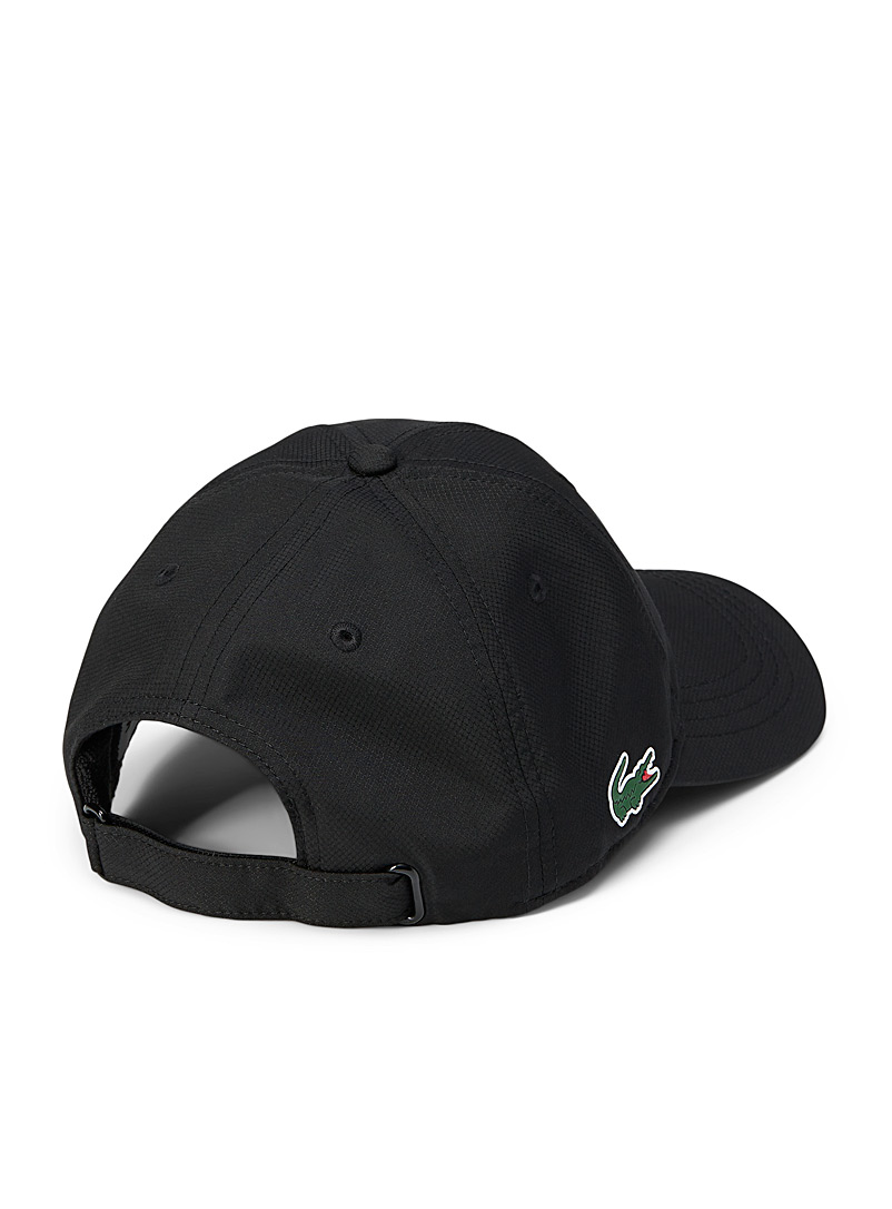 Lacoste Black Croc side-logo cap for men