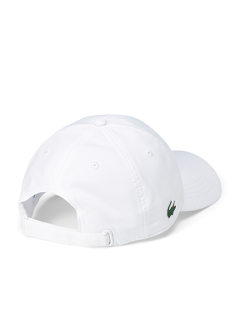 Lacoste White Croc side-logo cap for men