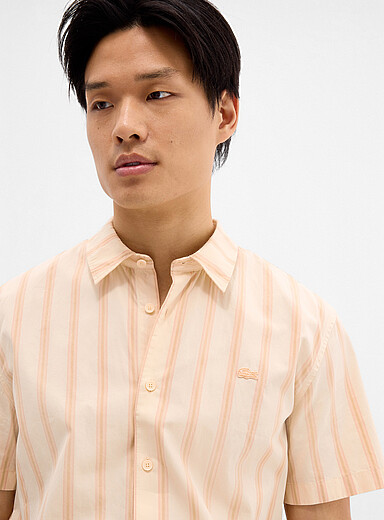 Peach stripe shirt <b>Regular fit</b>