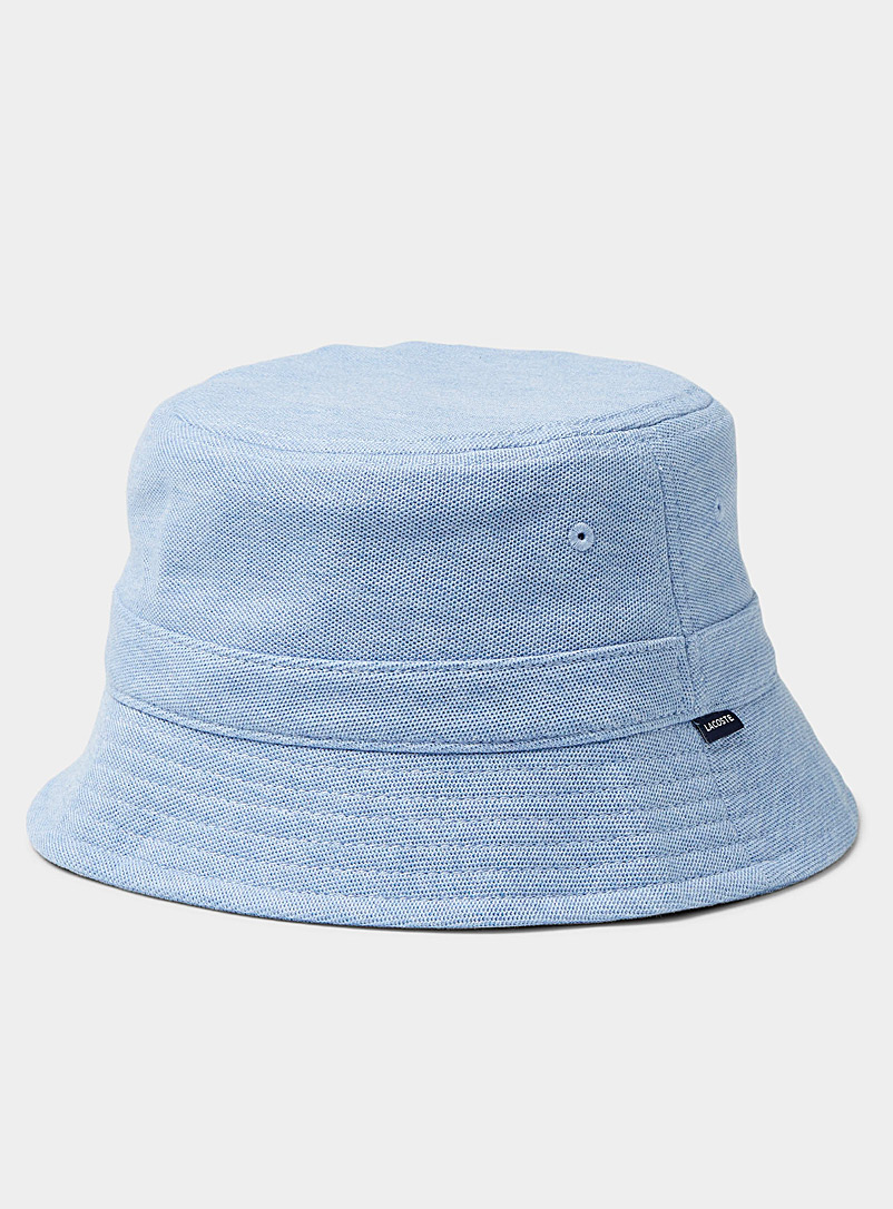 Lacoste Baby Blue Mini croc denim bucket hat for men