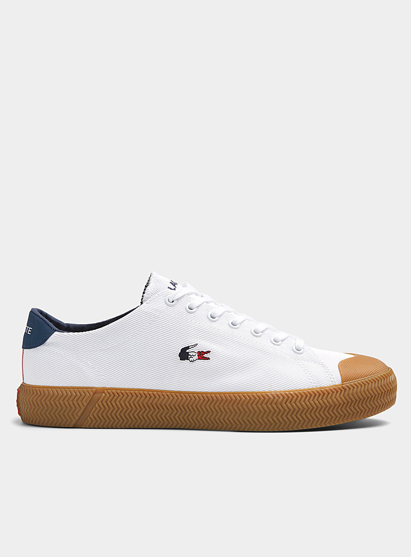Lacoste: Le sneaker Gripshot tricolore Homme Blanc pour homme