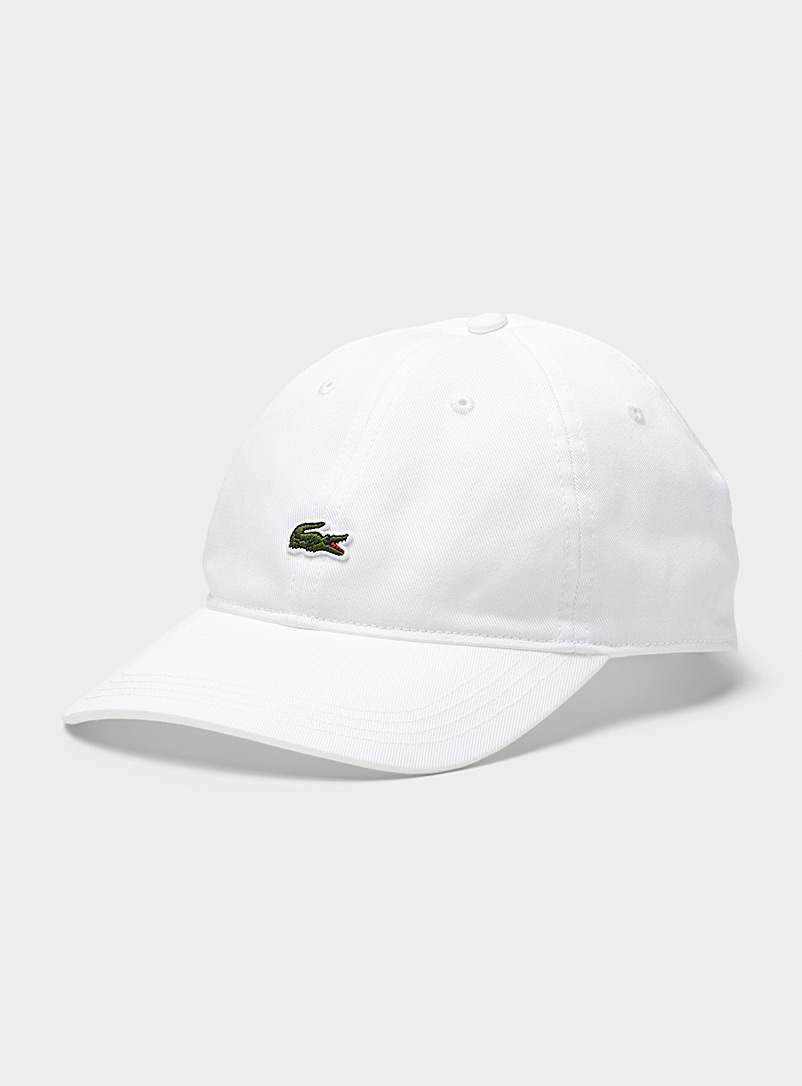 Lacoste White Croc logo cap for men