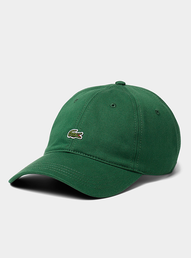 Lacoste: La casquette logo croco Vert pour homme