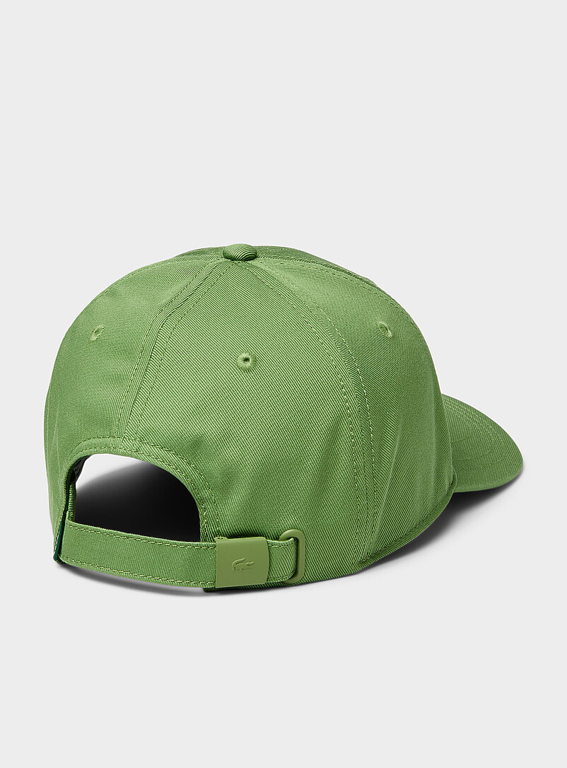 Lacoste: La casquette logo croco Vert pistache - Menthe pour homme