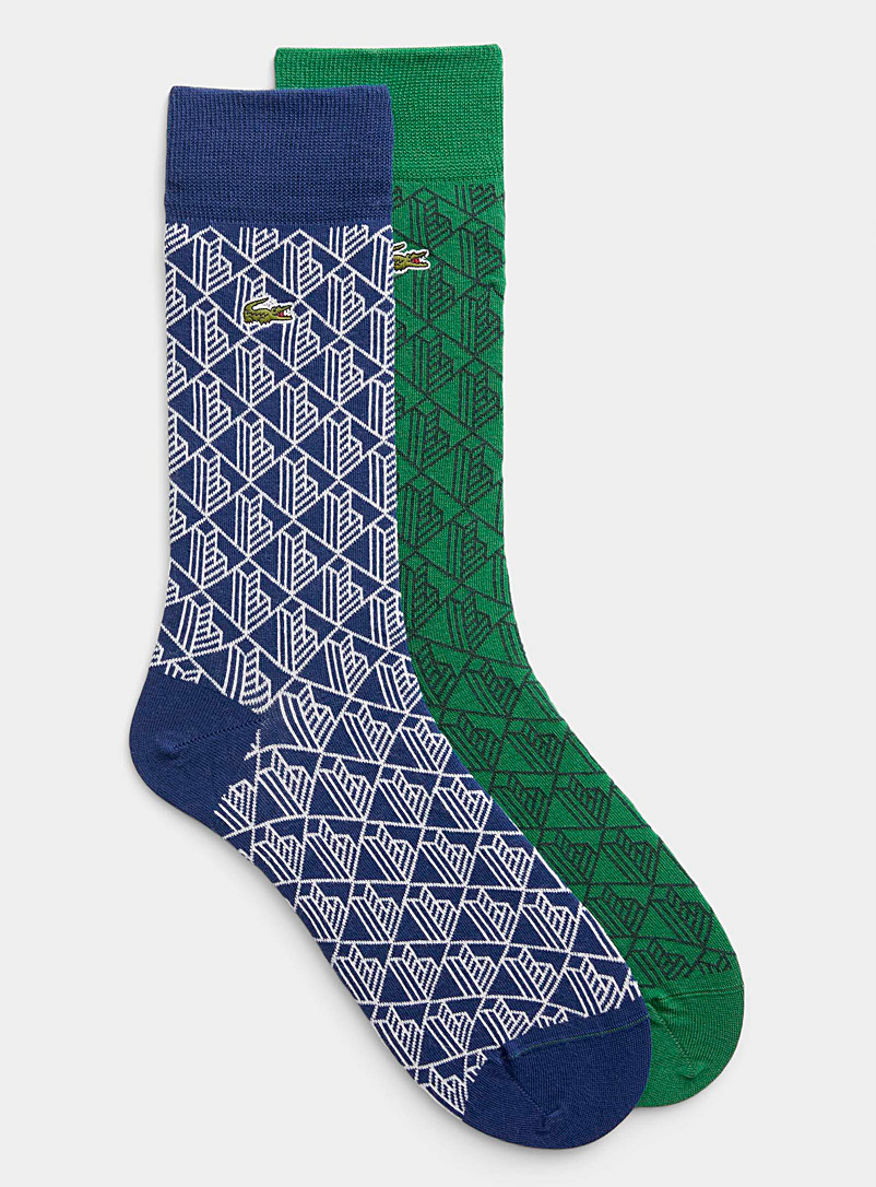 Lacoste: Les chaussettes couleurs emblématiques Emballage de 2 Bleu assorti pour homme