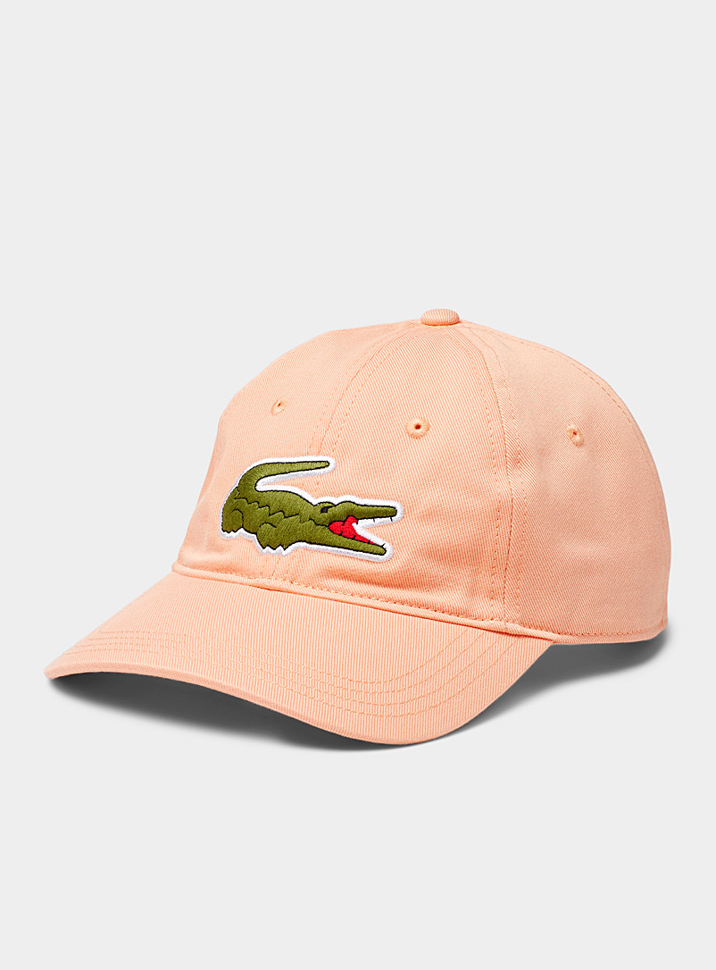 Lacoste Light Orange Large croc cap for men