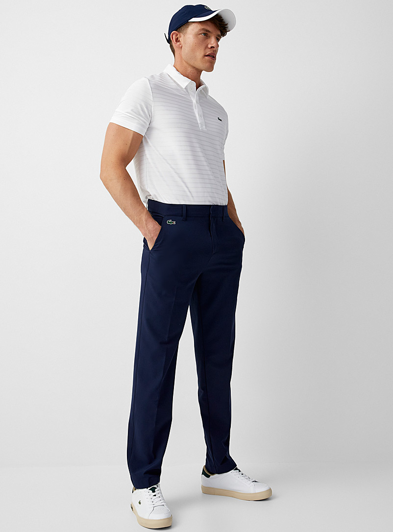 Lacoste Marine Blue Tapered stretch pant for men