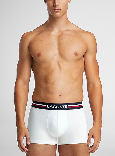 3" retro striped-waist trunk Cotton
