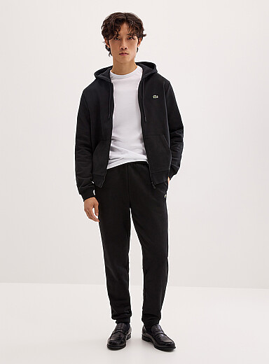 Le jogger envers ratin&eacute; logo croco
