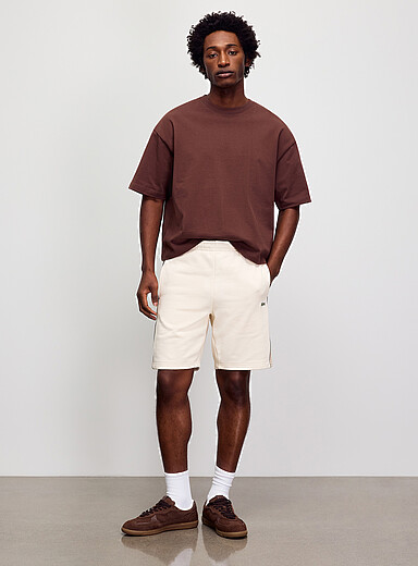 Le short blocs couleurs envers ratin&eacute;
