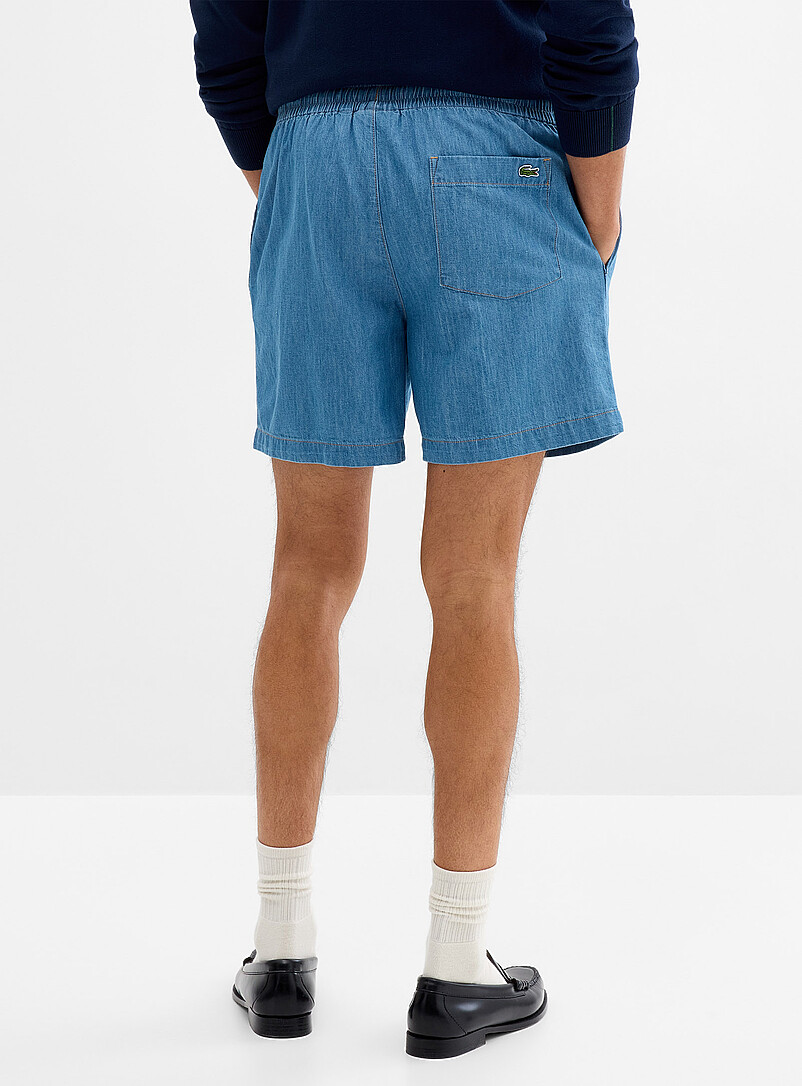 Lacoste Blue Lightweight denim short for men