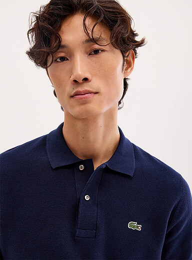 Le polo tricot textur&eacute;