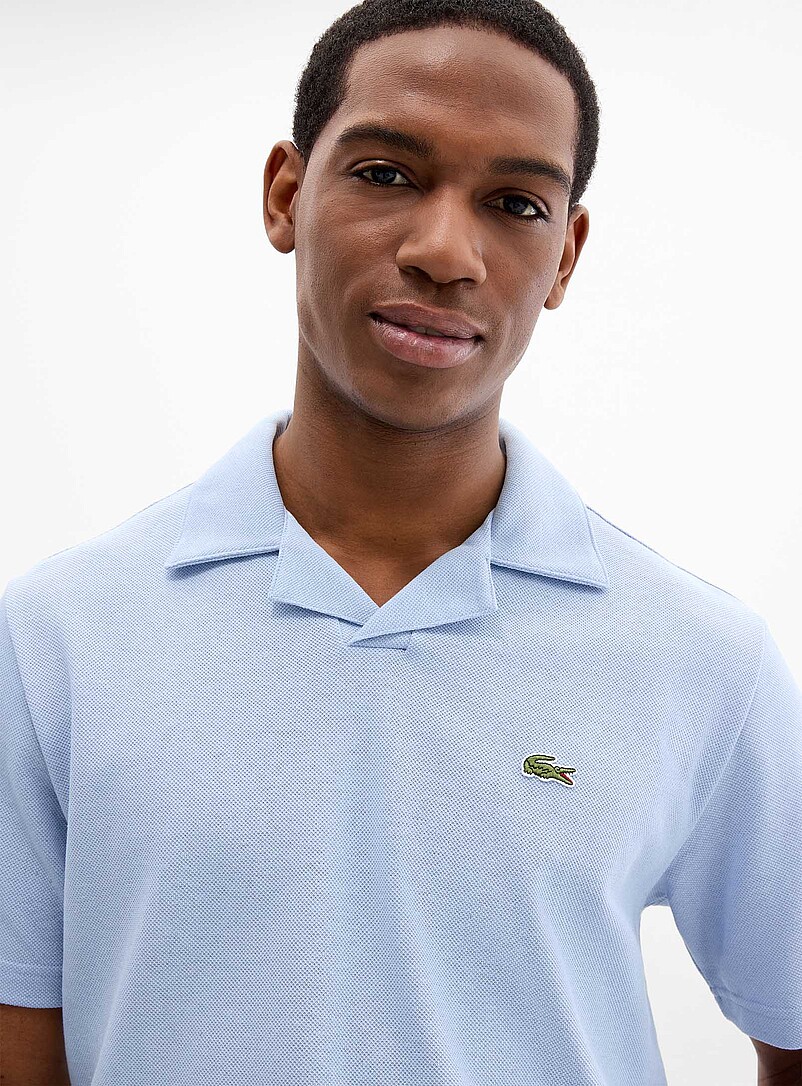 Piqué-knit Johnny-collar polo Classic fit | Lacoste | | Simons