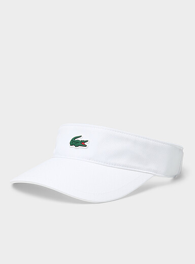 Terry and taffeta logo visor