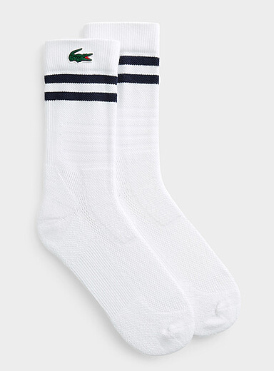 Les chaussette deux rayures Mi-mollet